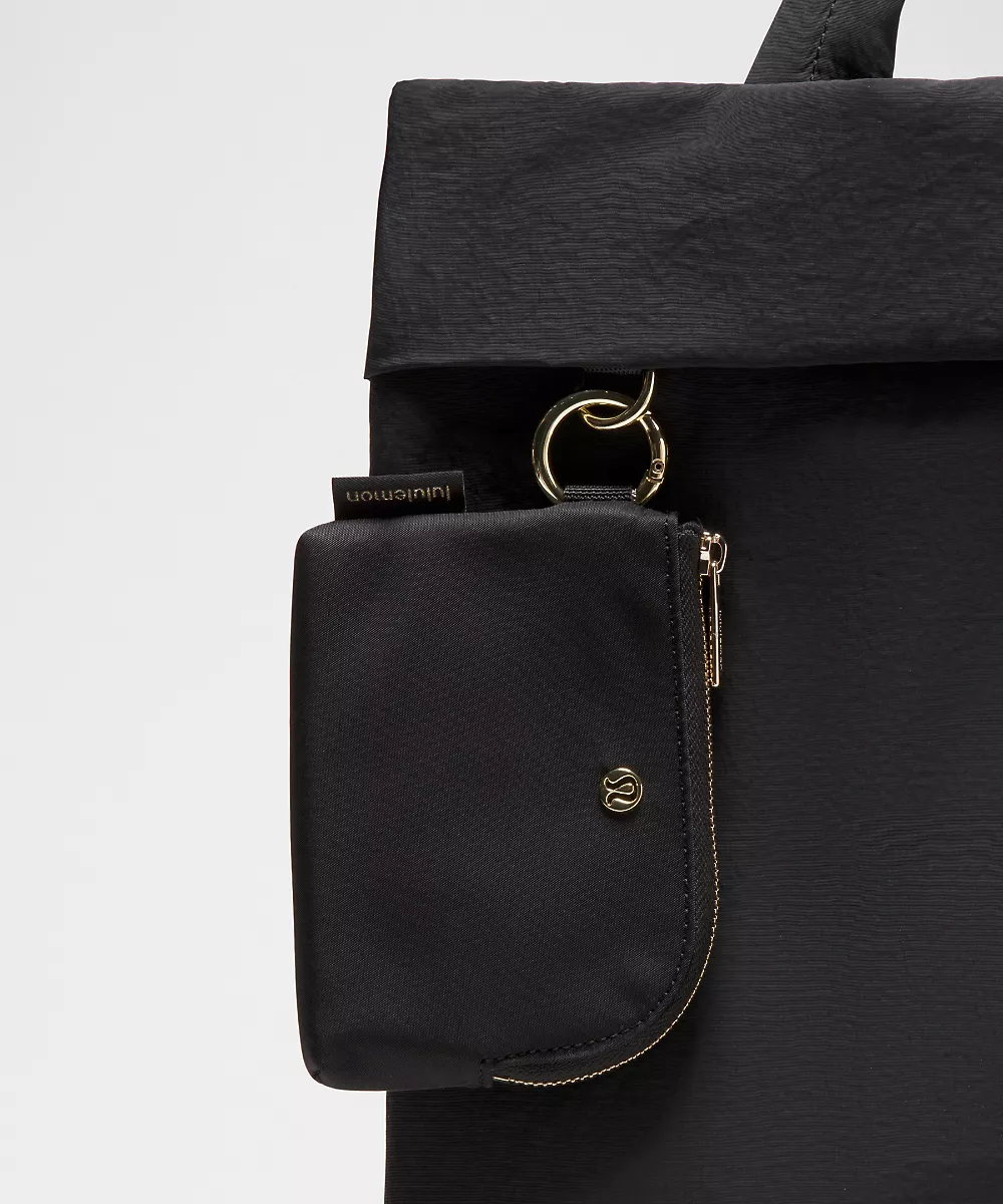 Pochette à cartes à clipser *Ferrures métalliques — Black/Gold, view 2