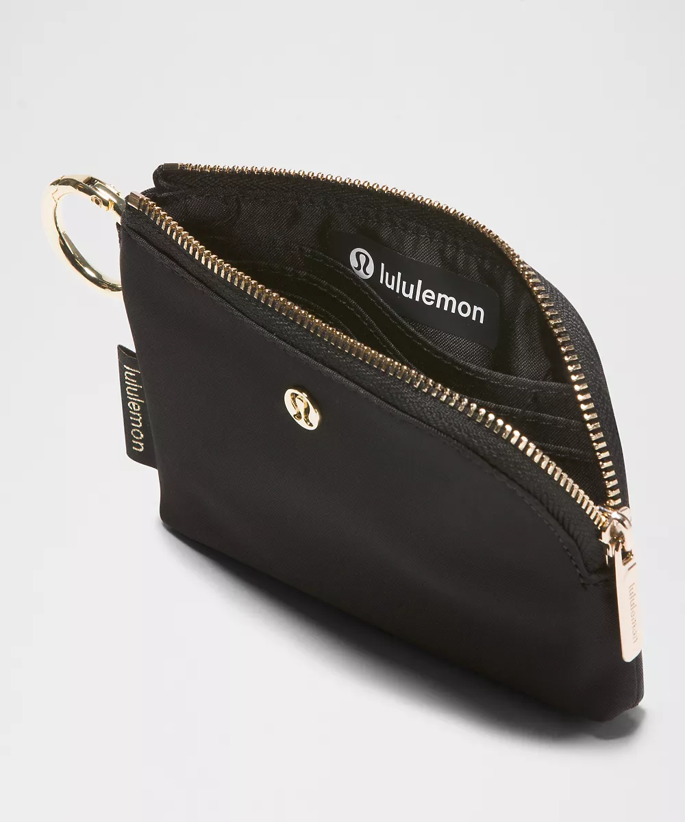 Pochette à cartes à clipser *Ferrures métalliques — Black/Gold, view 4