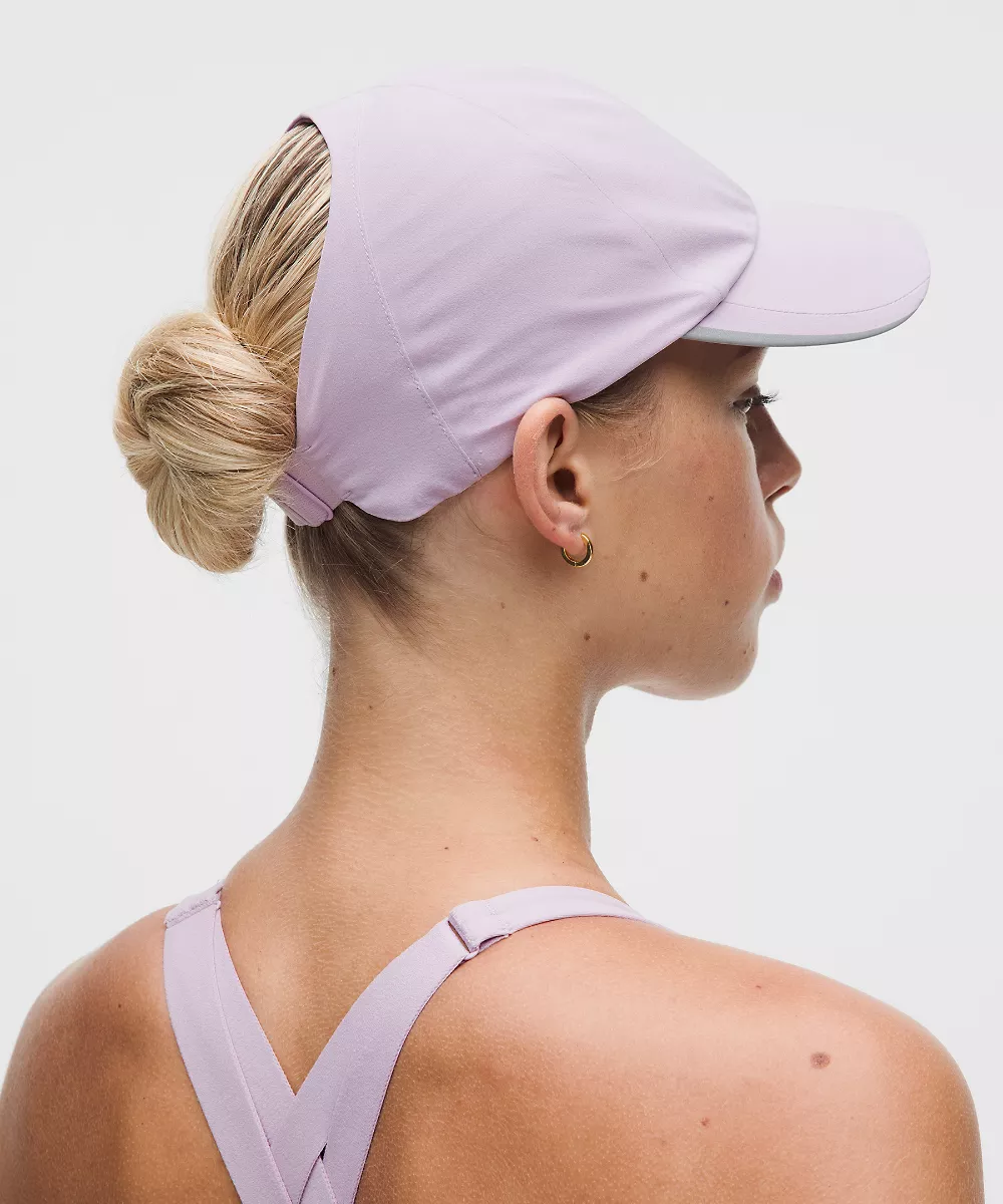Casquette de running à passage queue-de-cheval Fast and Free femme — Lilac Play, view 3