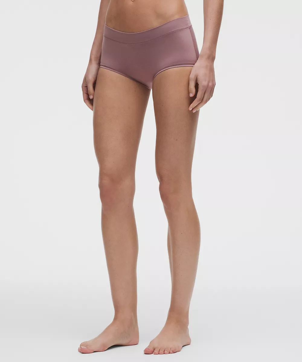 Shorty UnderEase taille mi-haute — Twilight Rose, view 1