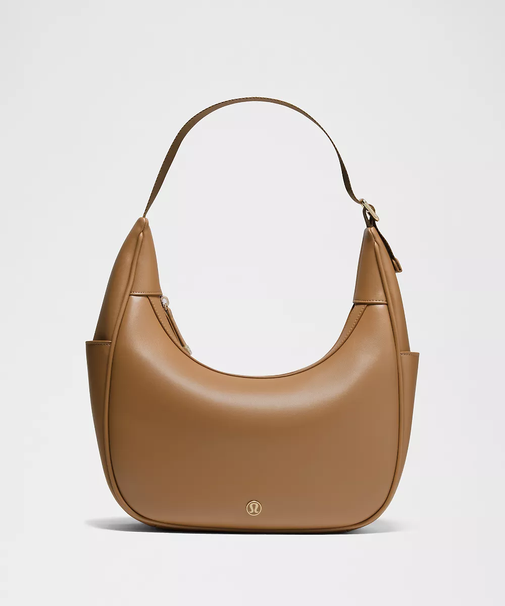 Sac porté épaule City Essentials 4L *Similicuir lisse — Saddle Brown/Gold, view 1