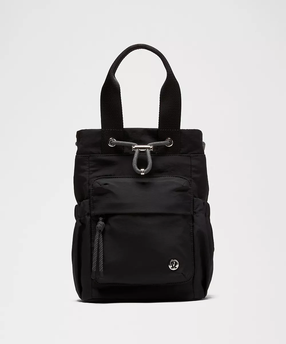 Sac seau convertible à cordon Mini 5L — Black/Onyx Grey/Silver, view 1