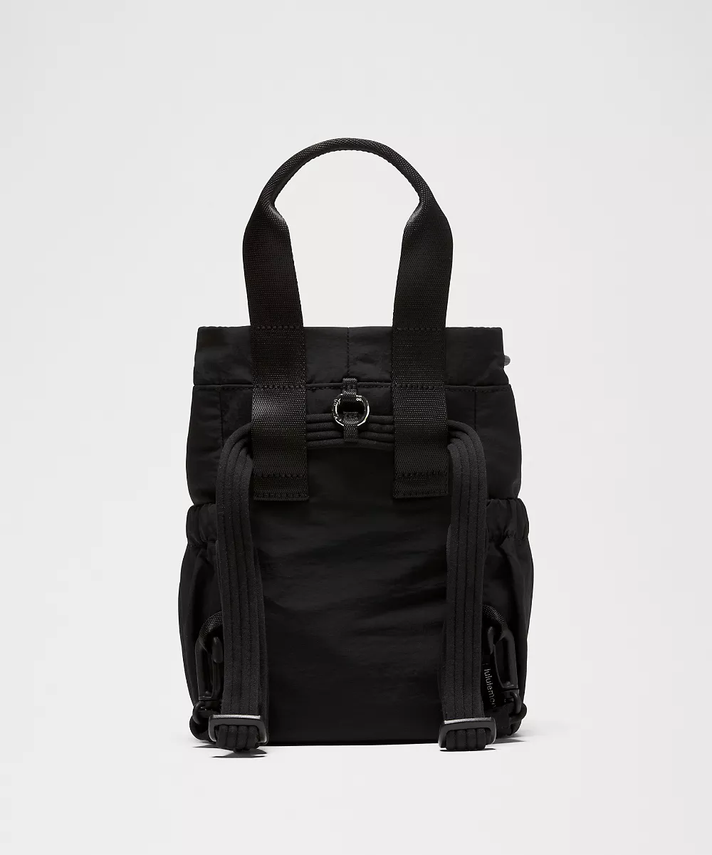 Sac seau convertible à cordon Mini 5L — Black/Onyx Grey/Silver, view 3