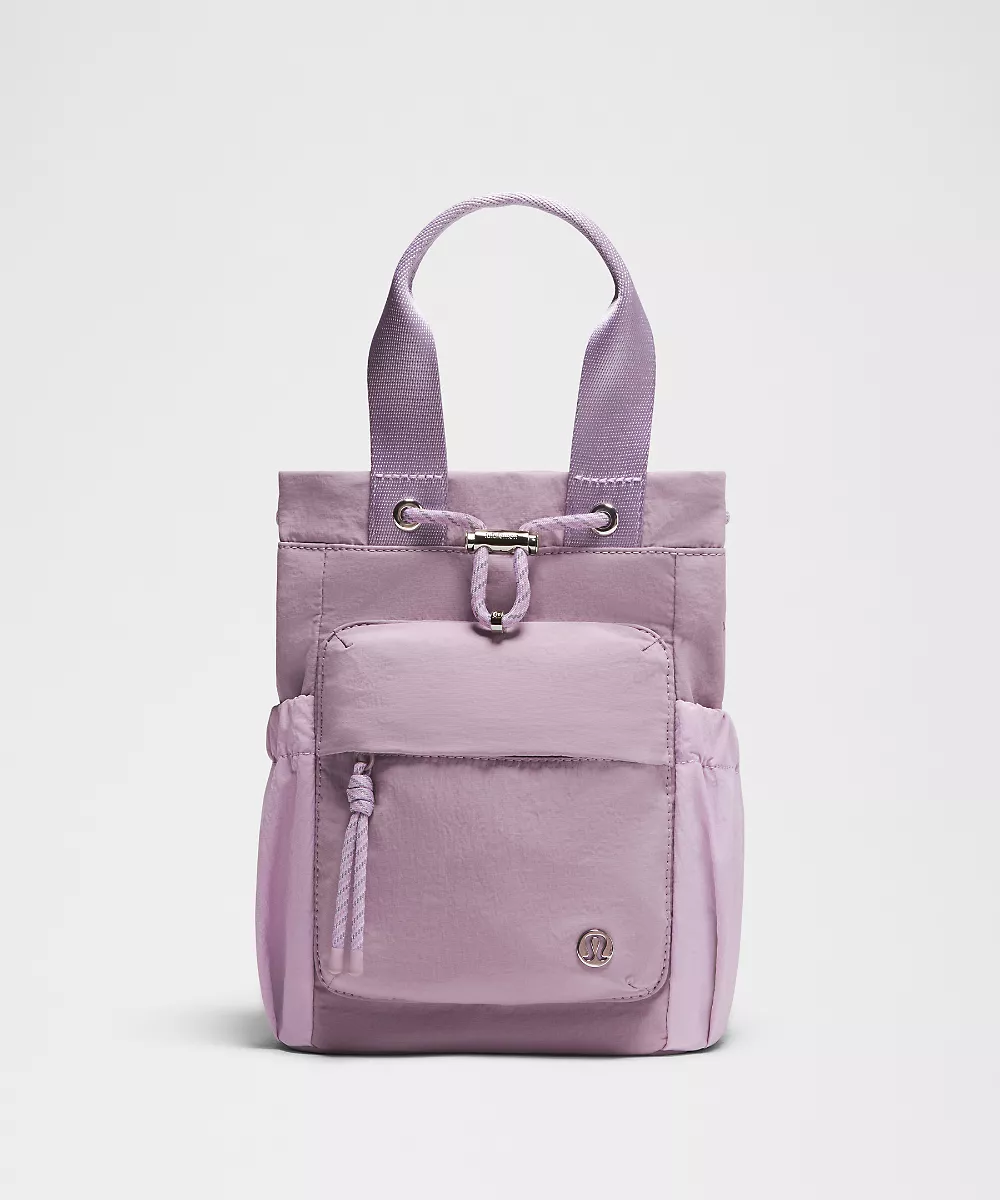 Sac seau convertible à cordon Mini 5L — Lotus Lavender/Lilac Play/Silver, view 1