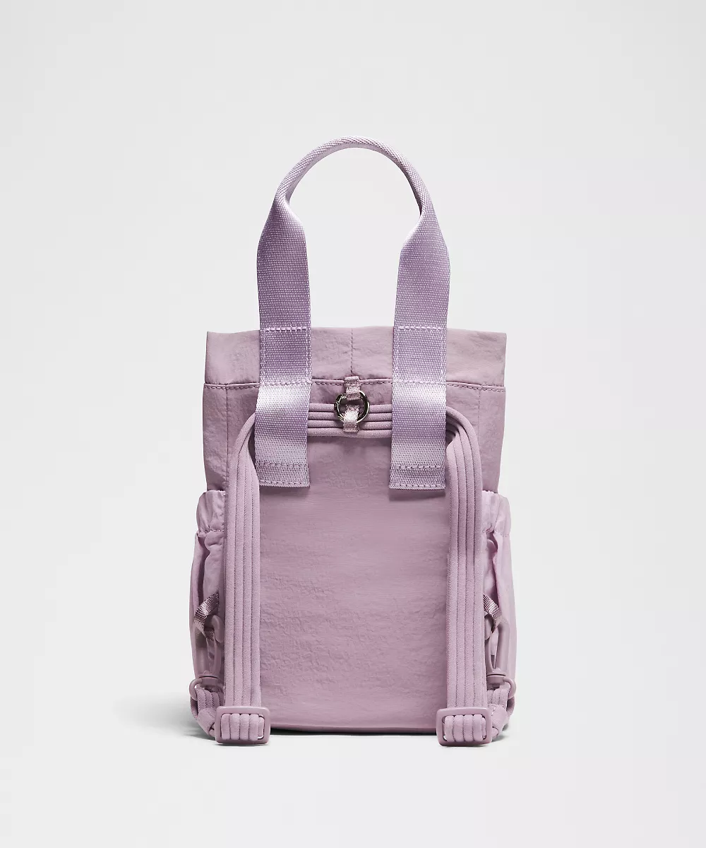 Sac seau convertible à cordon Mini 5L — Lotus Lavender/Lilac Play/Silver, view 3