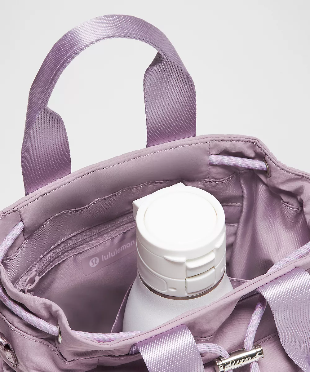 Sac seau convertible à cordon Mini 5L — Lotus Lavender/Lilac Play/Silver, view 4
