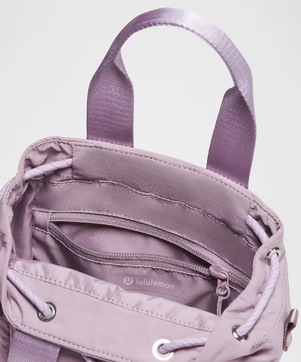 Sac seau convertible à cordon Mini 5L — Lotus Lavender/Lilac Play/Silver, view 5