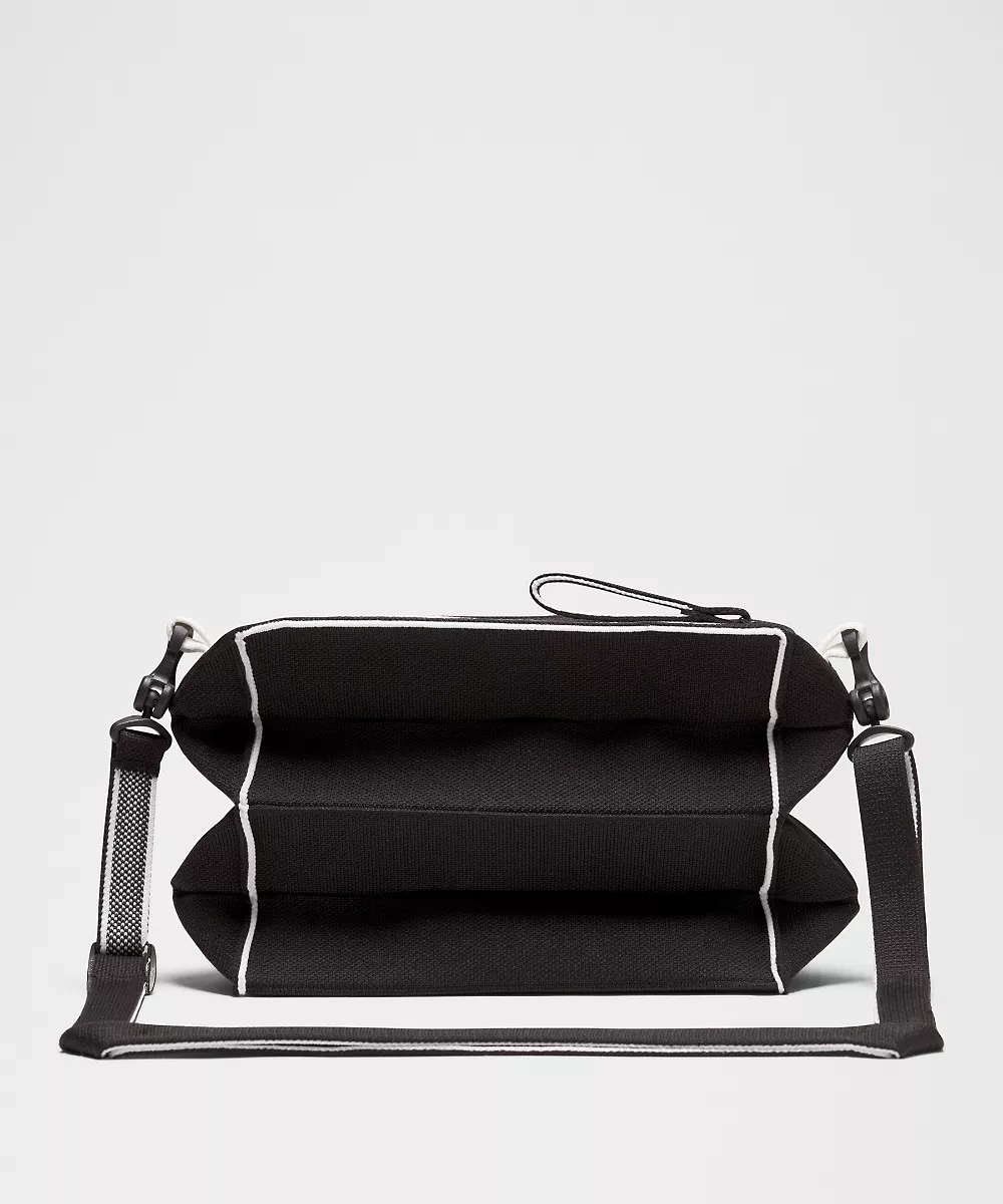 Sac bandoulière Fold It Hold It 3L — Black/White, view 3
