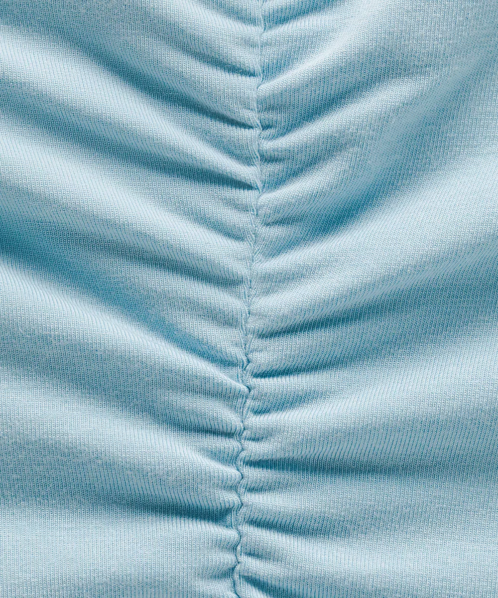 Shorty UnderEase taille mi-haute froncé — Seafoam/Coconut Ivory, view 4