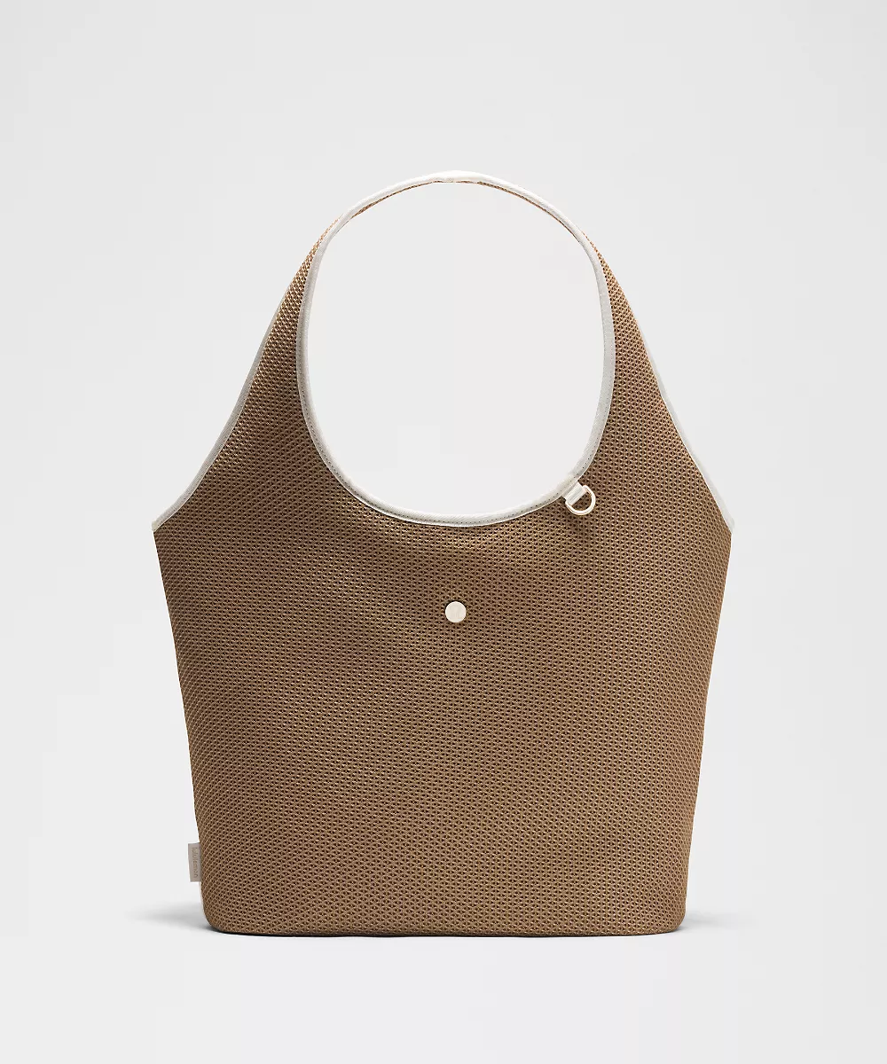 Sac à bandoulière en mesh Spacer 15L — Sand/Coconut Ivory/Gold, view 1