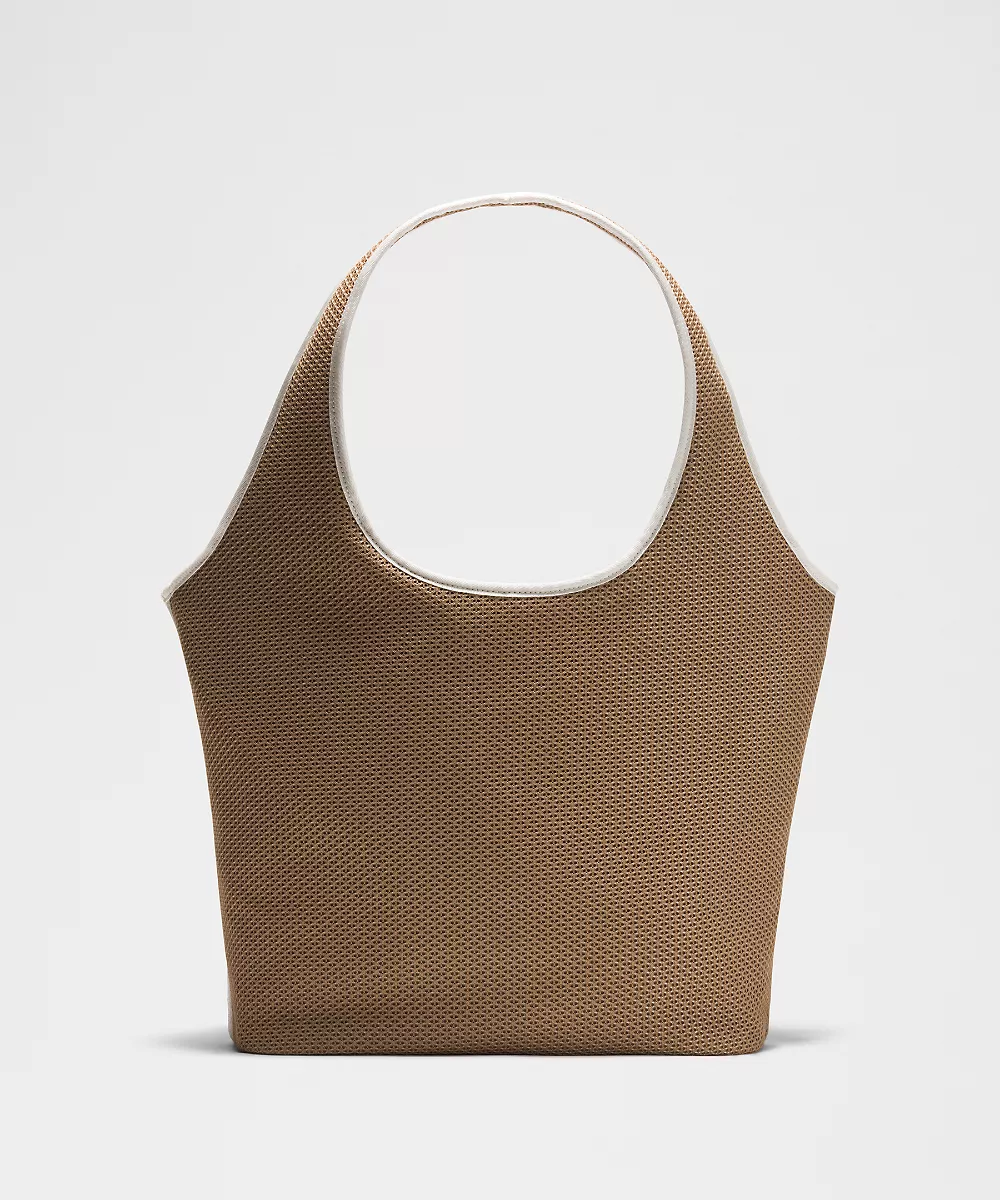 Sac à bandoulière en mesh Spacer 15L — Sand/Coconut Ivory/Gold, view 3