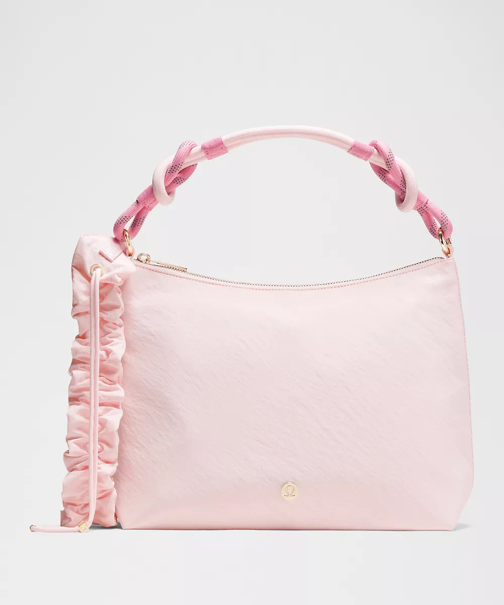Sac bandoulière convertible à bretelle froncée 6,5L — Pink Pearl/Candy Cloud/Gold, view 1