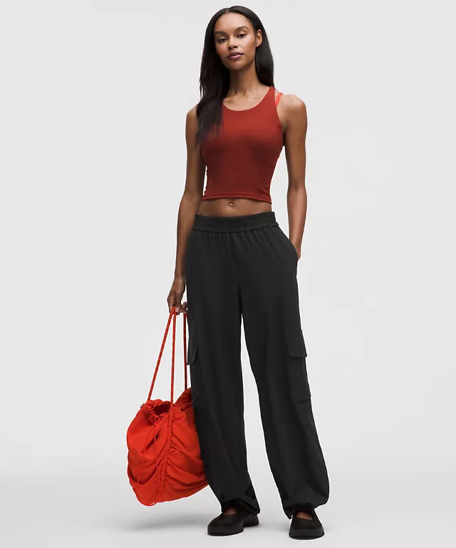 Pantalon cargo taille haute Breezily